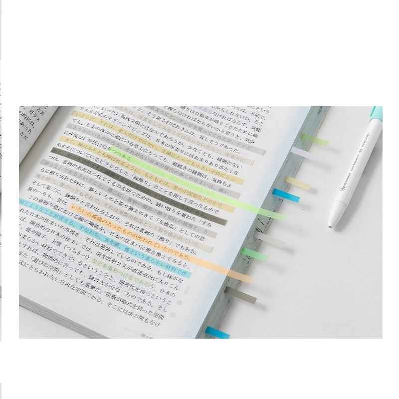 Extra Long Ultra-Thin Semi-Transparent PET Sticky Notes – 140×5 mm