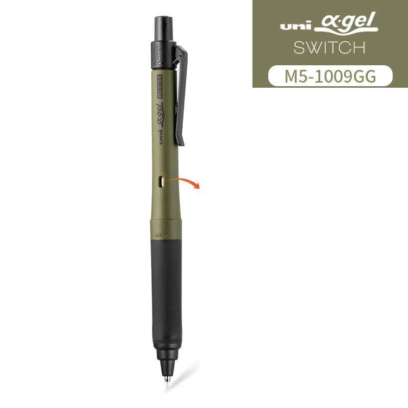 Uni Alpha Gel Switch Mechanical Pencil - 0.5 mm Green
