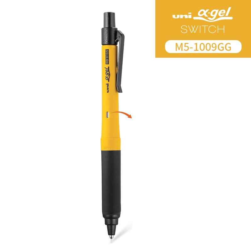 Uni Alpha Gel Switch Mechanical Pencil - 0.5 mm Yellow