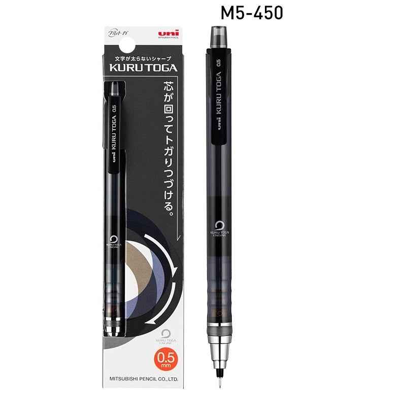 Uni-Ball Kuru Toga M5-450 Mechanical Pencil Clear Boday Black