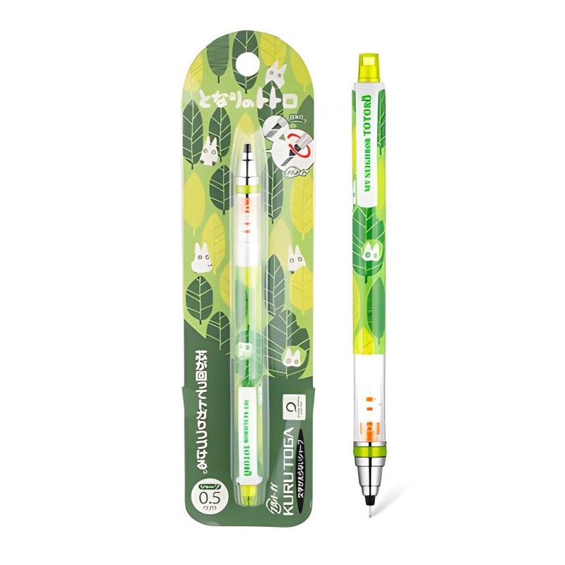 Uni Kuru Toga Mechanical Pencil 0.5mm Totoro Green