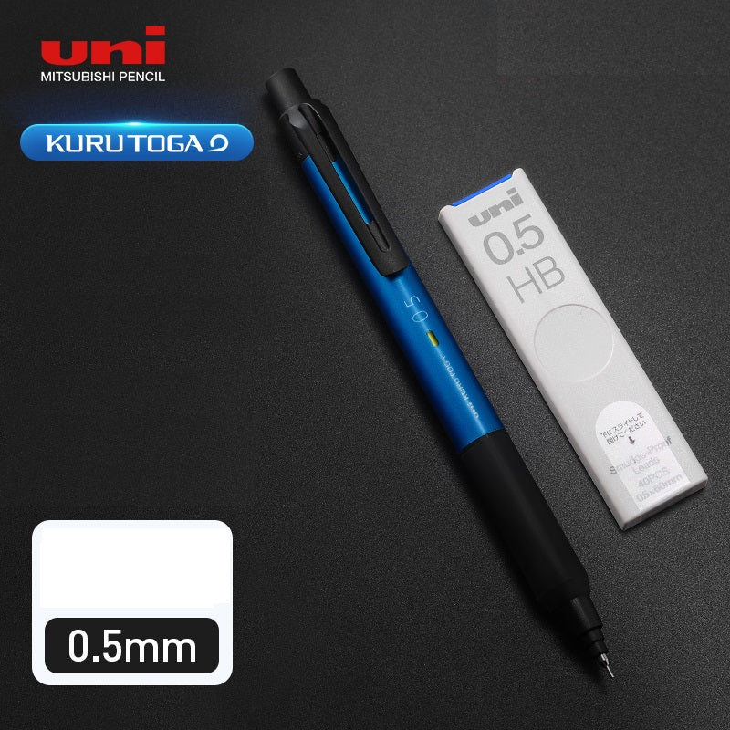 Uni Mechanical Pencil Kurutoga KS 0.3/0.5mm with Leads Blue 0.5mm