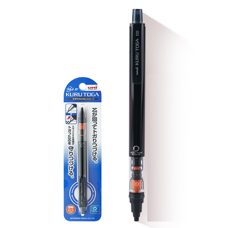 Uni Mechanical Pencil Kurutoga Pipe Slide Model 0.5mm (M5-452) Black