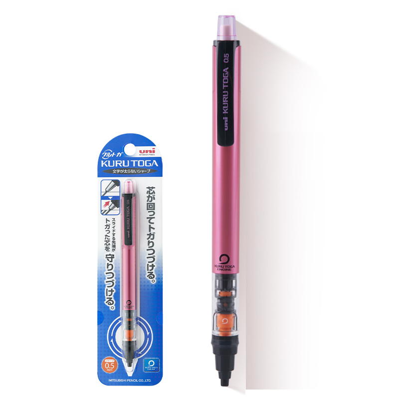 Uni Mechanical Pencil Kurutoga Pipe Slide Model 0.5mm (M5-452) Pink