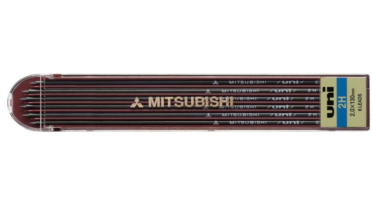 Uni Mitsubishi Lead Holder - 2 mm - HB/4H with 6pcs Pencil Leads