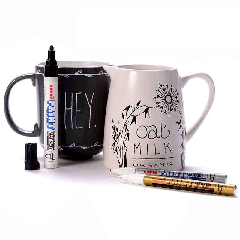 Uni-Paint Oil Based Paint Markers PX-21 Fine Line (1.2mm) 3 Pack Black