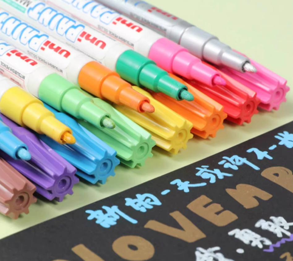 Uni-Paint Oil Based Paint Markers PX-21 Fine Line (1.2mm) 3 Pack