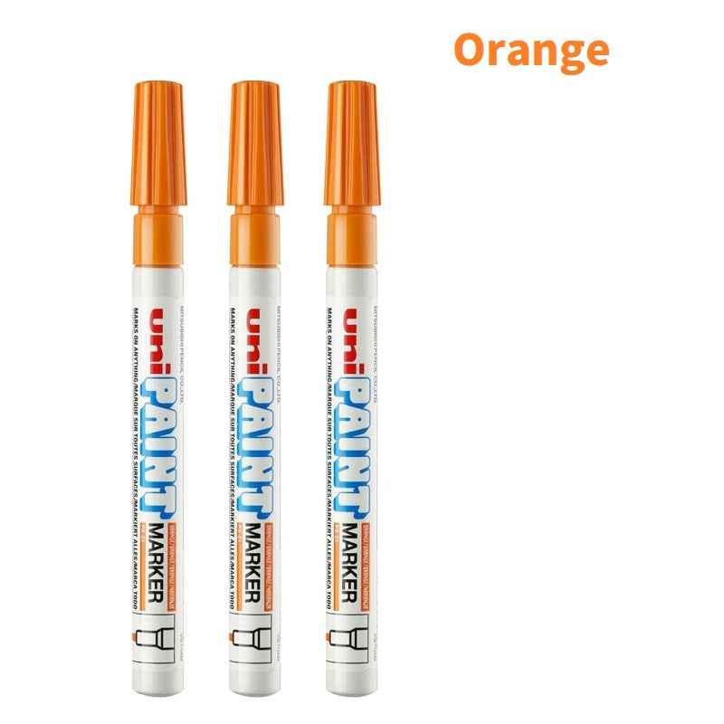 Uni-Paint Oil Based Paint Markers PX-21 Fine Line (1.2mm) 3 Pack Orange