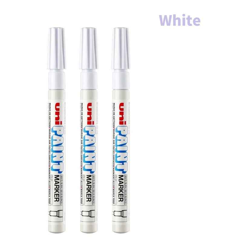 Uni-Paint Oil Based Paint Markers PX-21 Fine Line (1.2mm) 3 Pack White