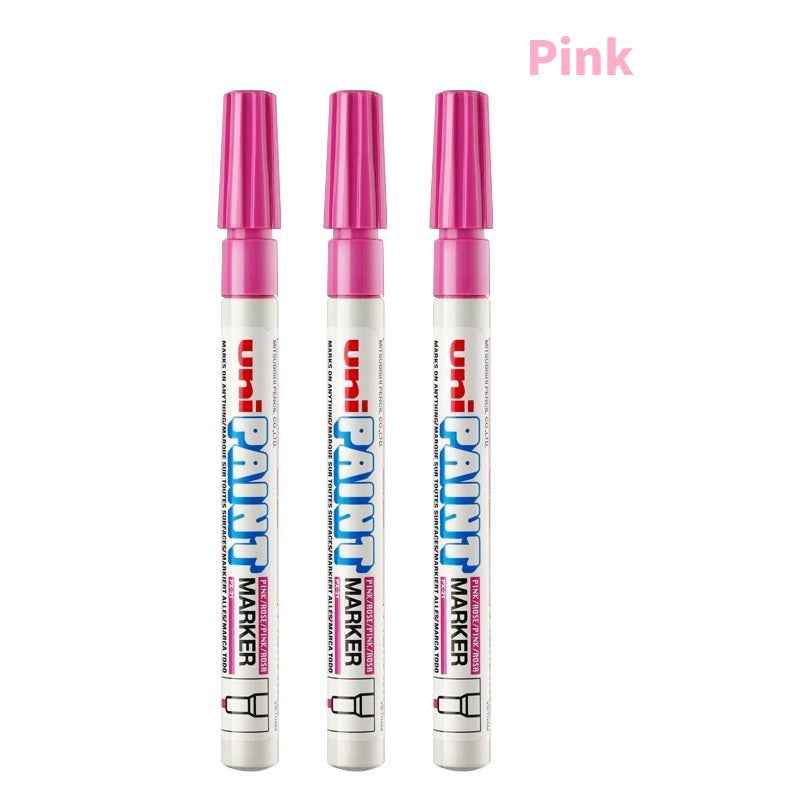 Uni-Paint Oil Based Paint Markers PX-21 Fine Line (1.2mm) 3 Pack Pink