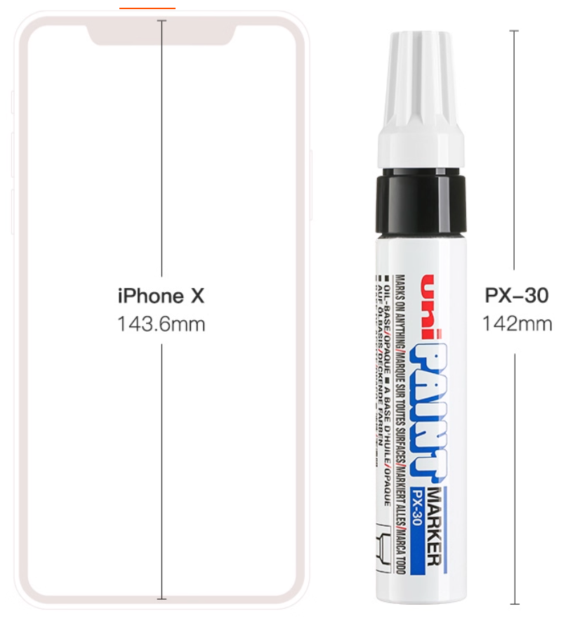 Uni-Paint Oil Based Paint Marker Pens PX-30 7 Colors