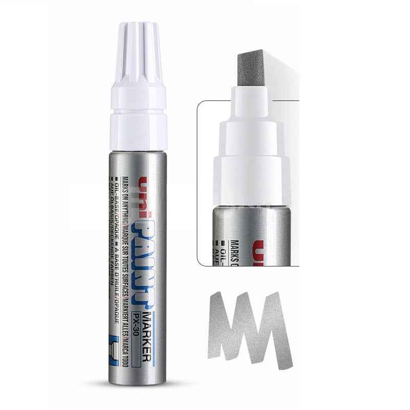 Uni-Paint Oil Based Paint Marker Pens PX-30 2 Pack Silver
