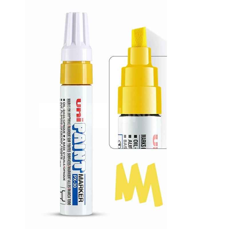 Uni-Paint Oil Based Paint Marker Pens PX-30 2 Pack Yellow