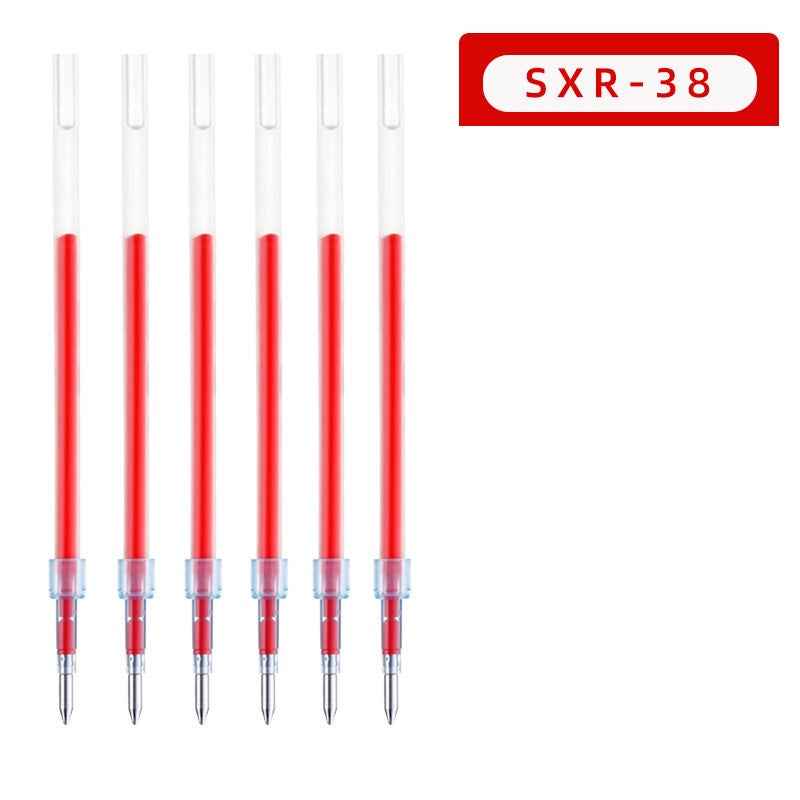 Uni SXR-38 Jetstream Ballpoint Pen Refill 0.38mm Black/Red/Blue 6 Pack Red