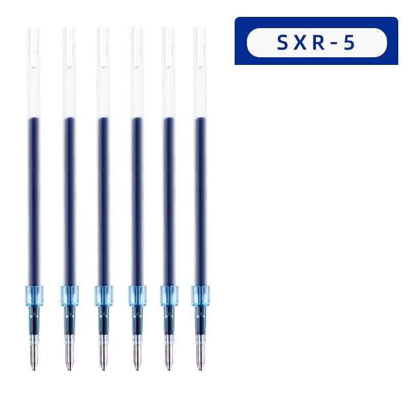 Uni SXR-5 Jetstream Ballpoint Pen Refill 0.5mm Black/Red/Blue 6 Pack Blue