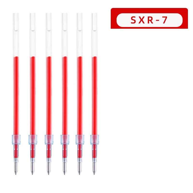 Uni SXR-7 Jetstream Ballpoint Pen Refill 0.7mm Black/Red/Blue 6 Pack Red
