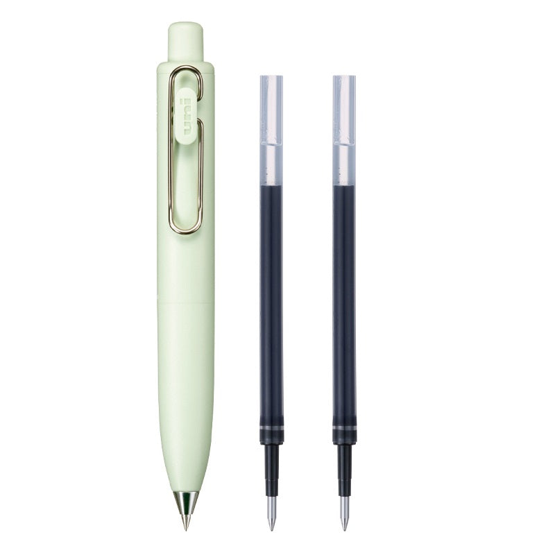 Mitsubishi Uni-ball One P Gel Ink Pen with 2 Refills 0.5MM Mint