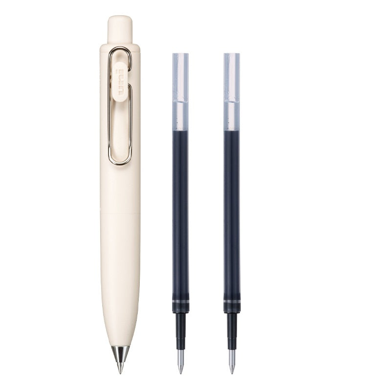Mitsubishi Uni-ball One P Gel Ink Pen with 2 Refills 0.5MM Yogurt