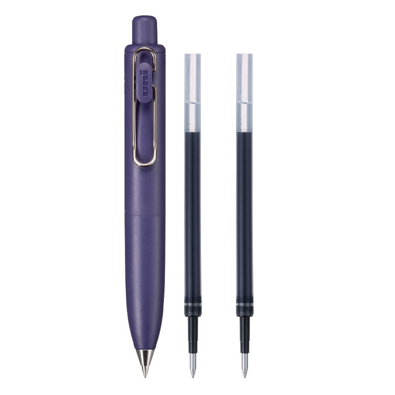 Mitsubishi Uni-ball One P Gel Ink Pen with 2 Refills 0.5MM Grapes