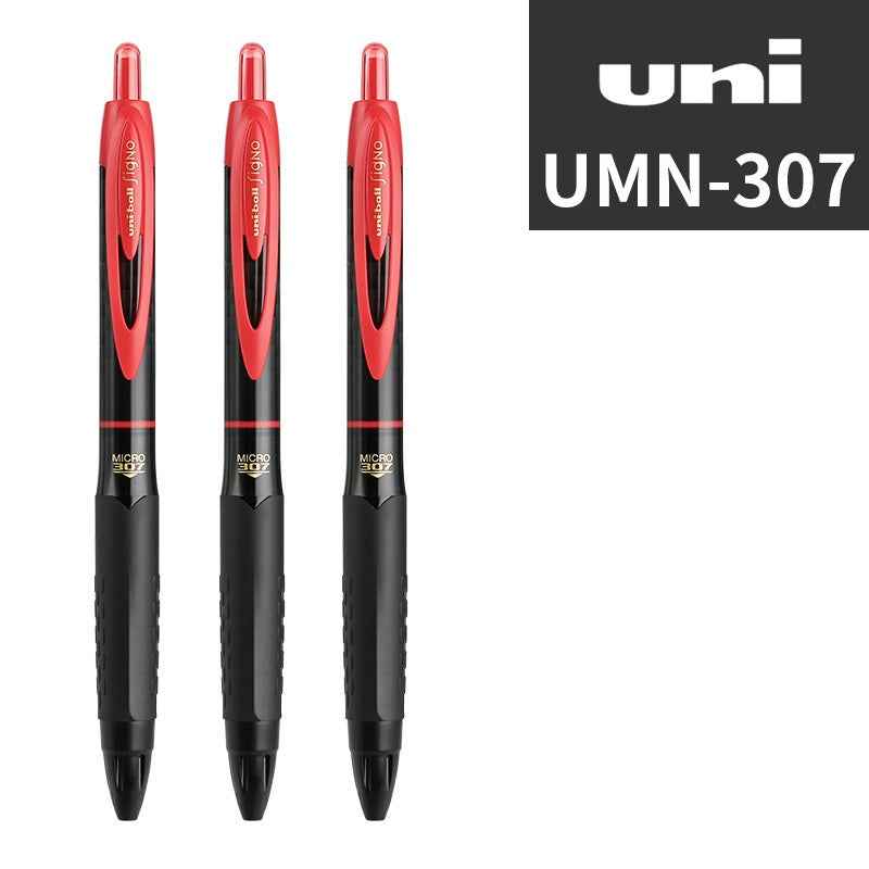 Uni-ball Signo UMN-307 Retractable Gel Pen 0.5mm 3-Pack Black