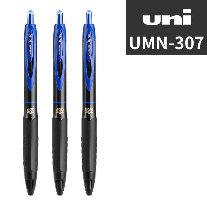 Uni-ball Signo UMN-307 Retractable Gel Pen 0.5mm 3-Pack Blue