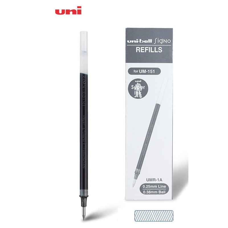 Uni-ball Signo UMR-1 Gel Pen Refill - 0.38mm - Black/Red/Blue - 12 Pack Dark Blue