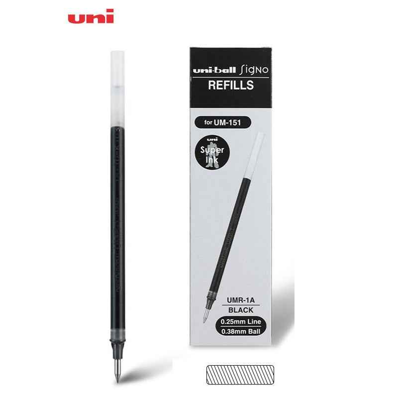 Uni-ball Signo UMR-1 Gel Pen Refill - 0.38mm - Black/Red/Blue - 12 Pack Black