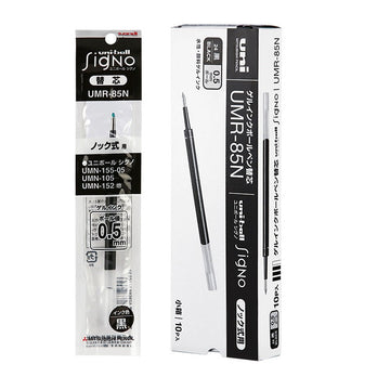 Uni-ball Signo UMR-85N Gel Pen Refill 0.5mm Black/Red/Blue 10 Pack Black