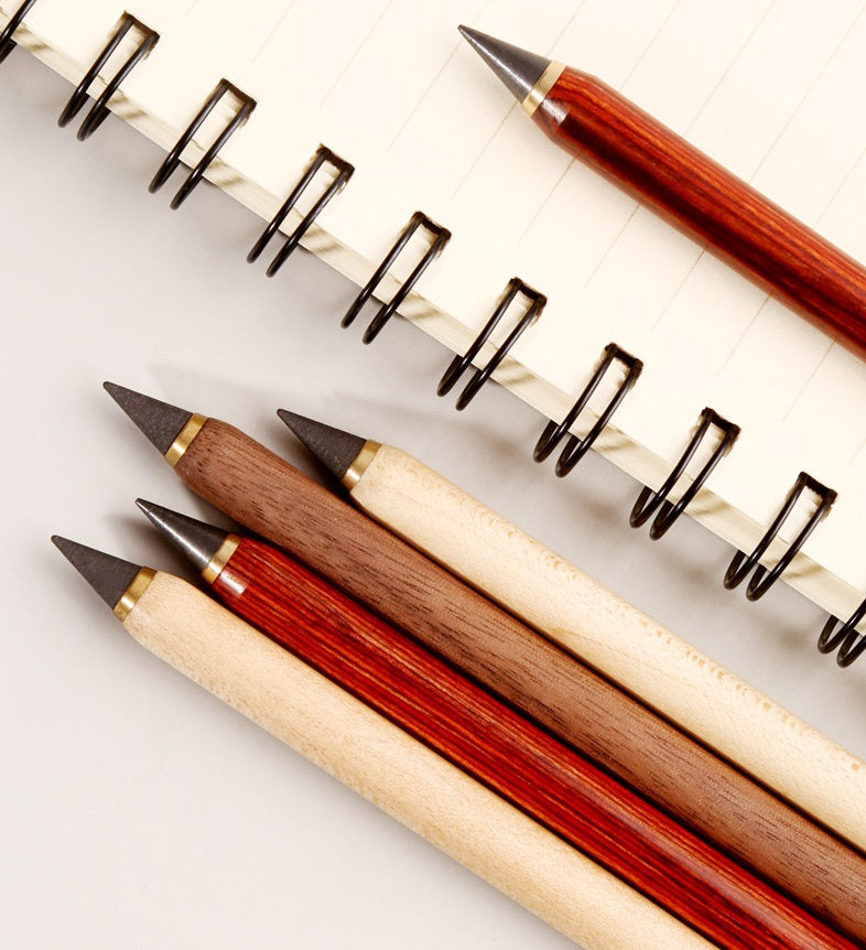 4pcs Solid Wood Inkless Infinity Everlasting Pencils