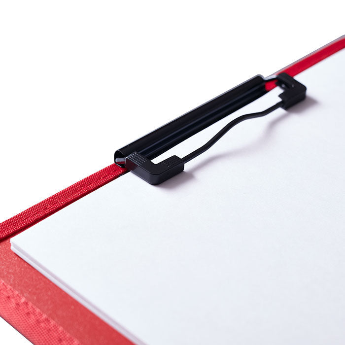 King Jim 5985 All IN Clipboard A4 Vertical with Mesh Pocket and Pen Holder Black