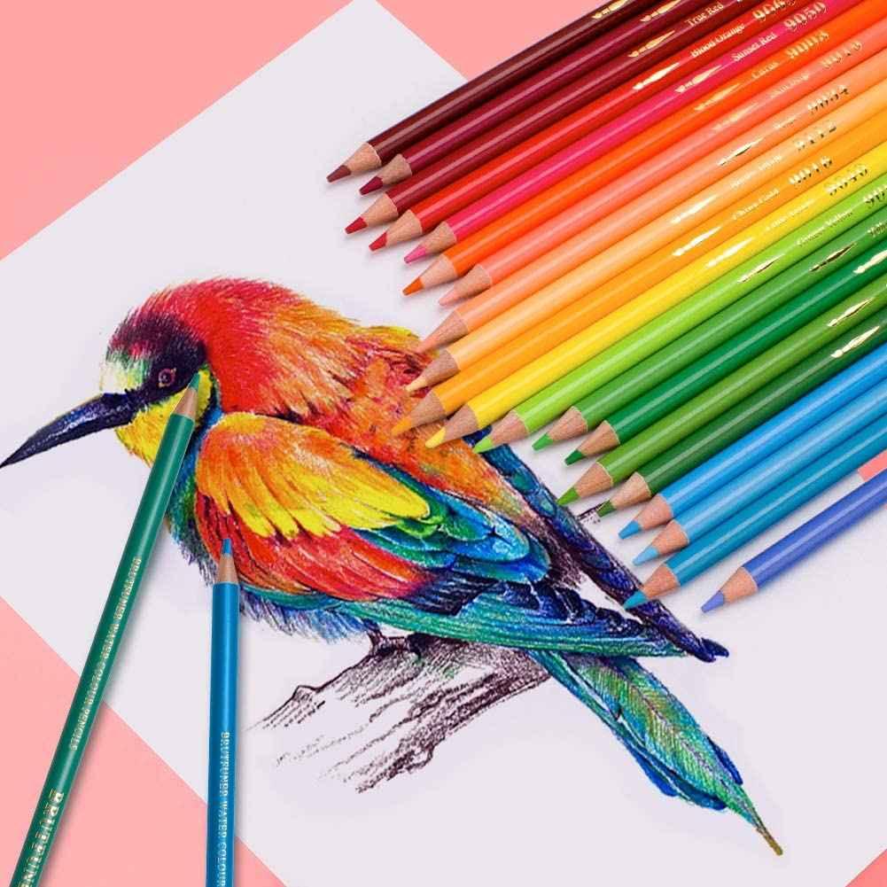 BRUTFUNER 72 Professional Watercolor Soluble Pencils Art Drawing Set