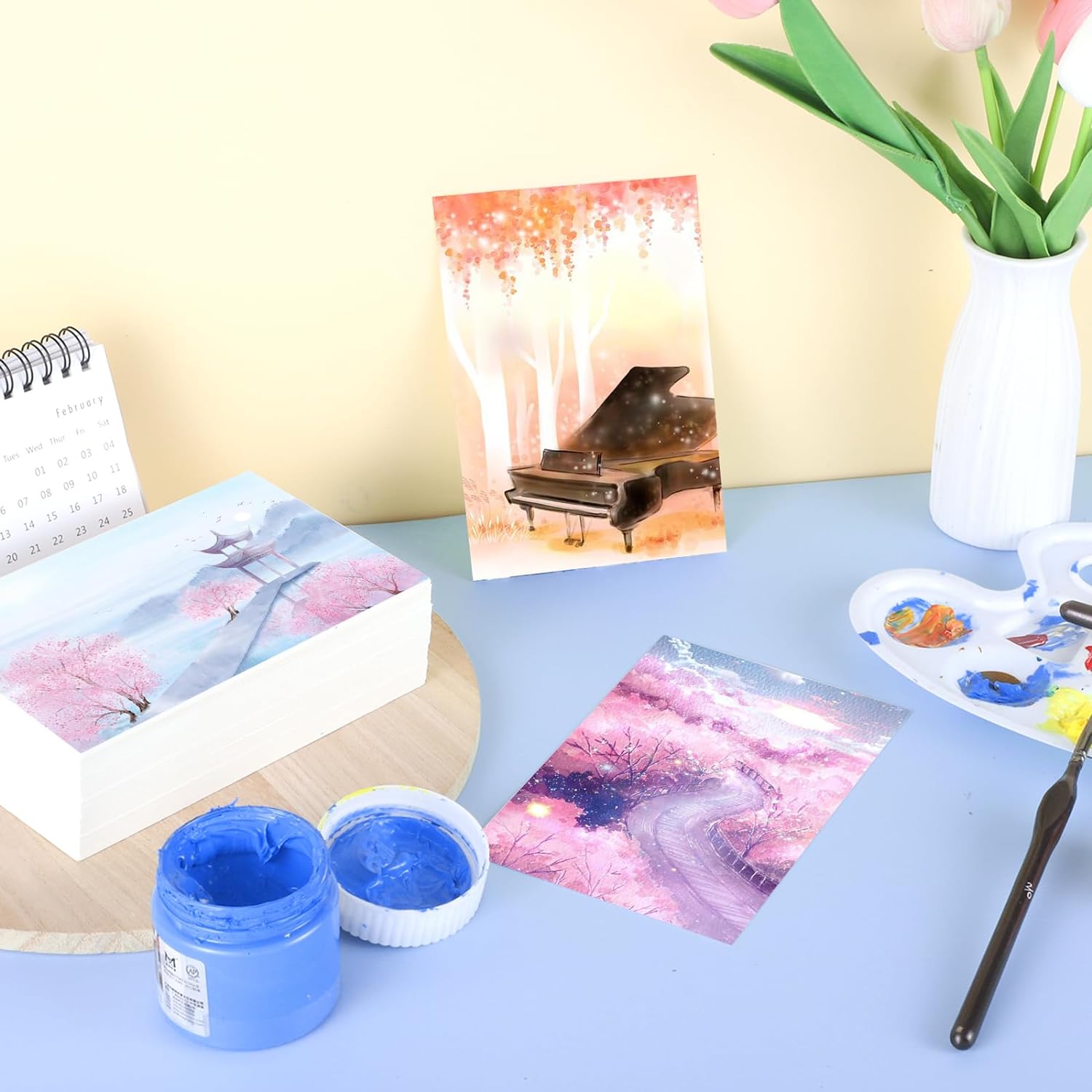 120 Sheets Watercolor Paper Bulk (5 x 7 Inch)