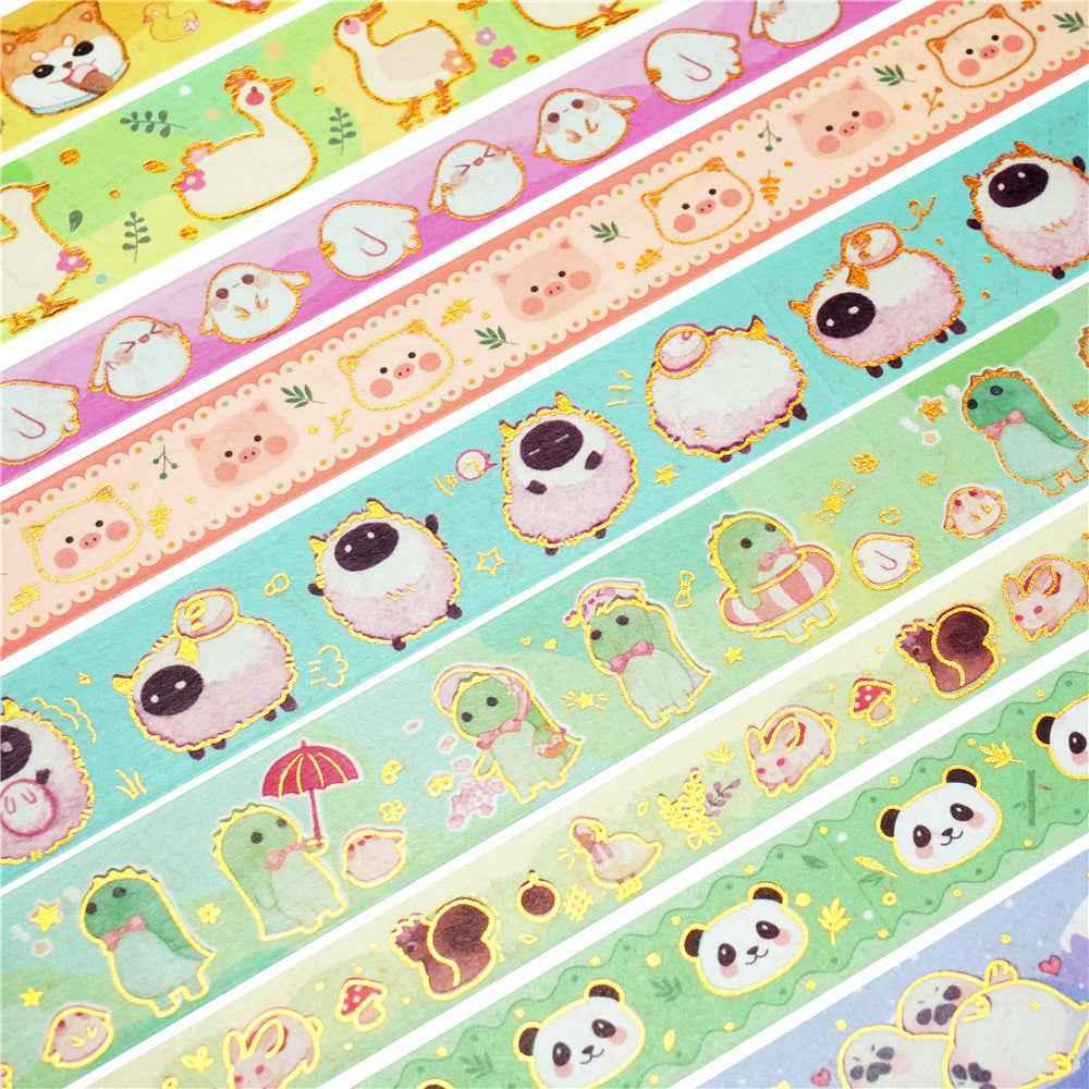 Cute Animal Washi Masking Tape Set 13 Rolls