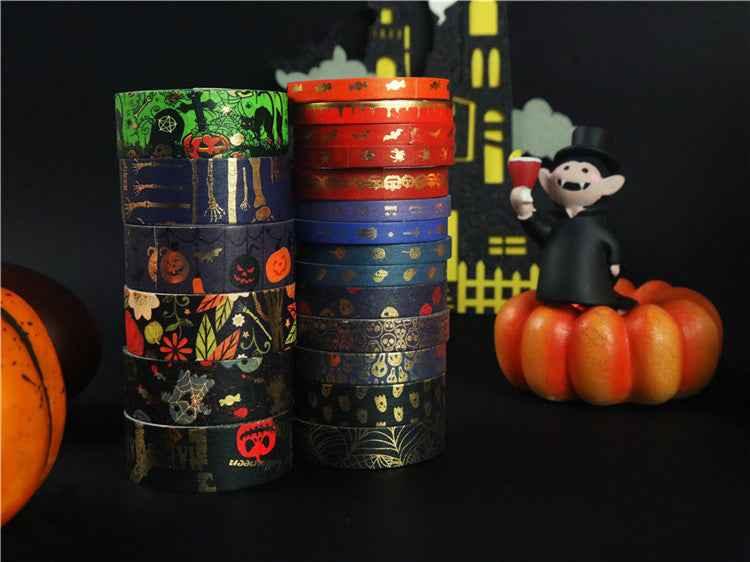 Halloween Thrilling Skull Washi Masking Tape Set 20 Rolls