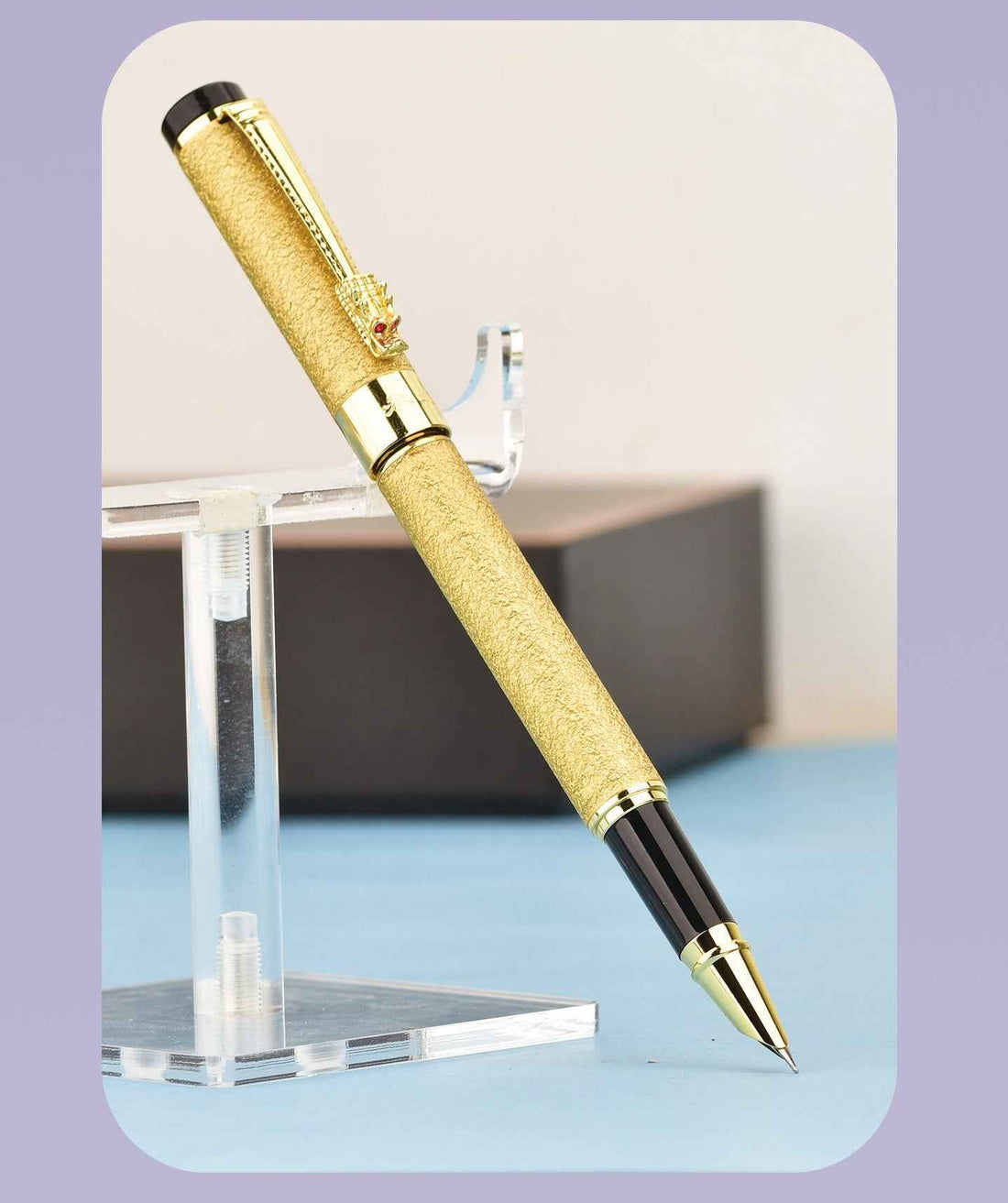 Wing Sung 9180 Velvet Finish Fountain Pen Purple