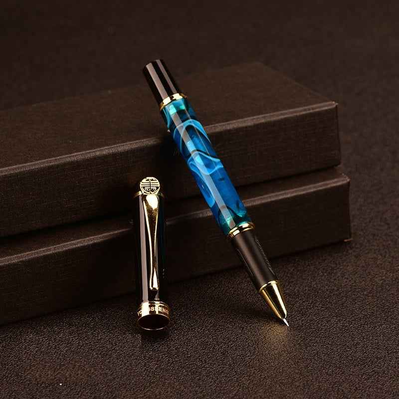 Wing Sung 9305 Acrylic Resin Fountain Pen Navy Blue