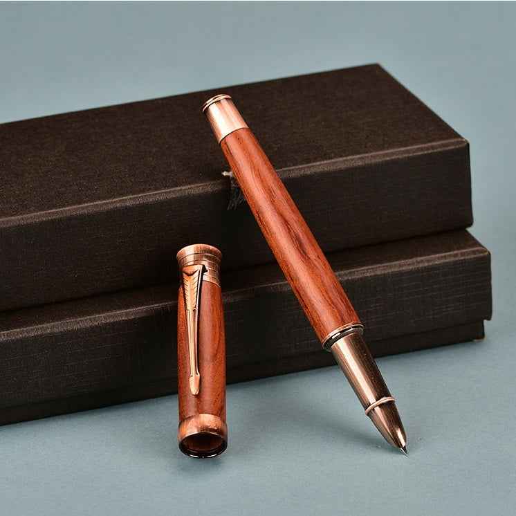 Wing Sung 9388 Fountain Pen – Solid Wood & Brass Body Rosewood