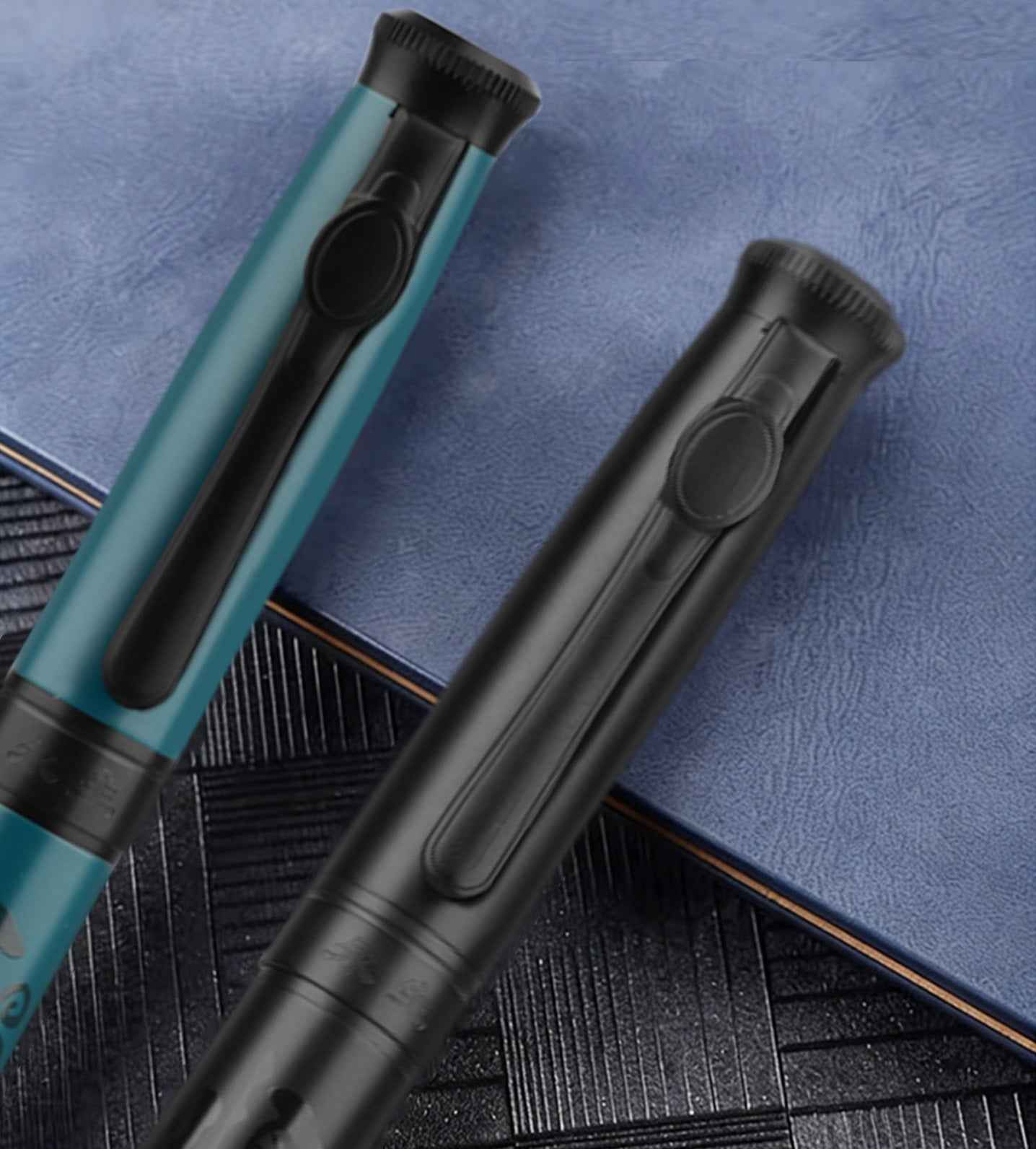 Wing Sung 9581 Fountain Pen 5 Nib Set – Metal Body Amber Green Obsidian