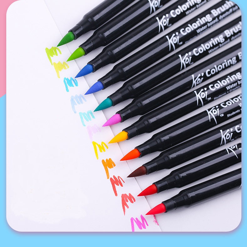 SAKURA Koi Colouring Brush Pen Set 24 Color Pens