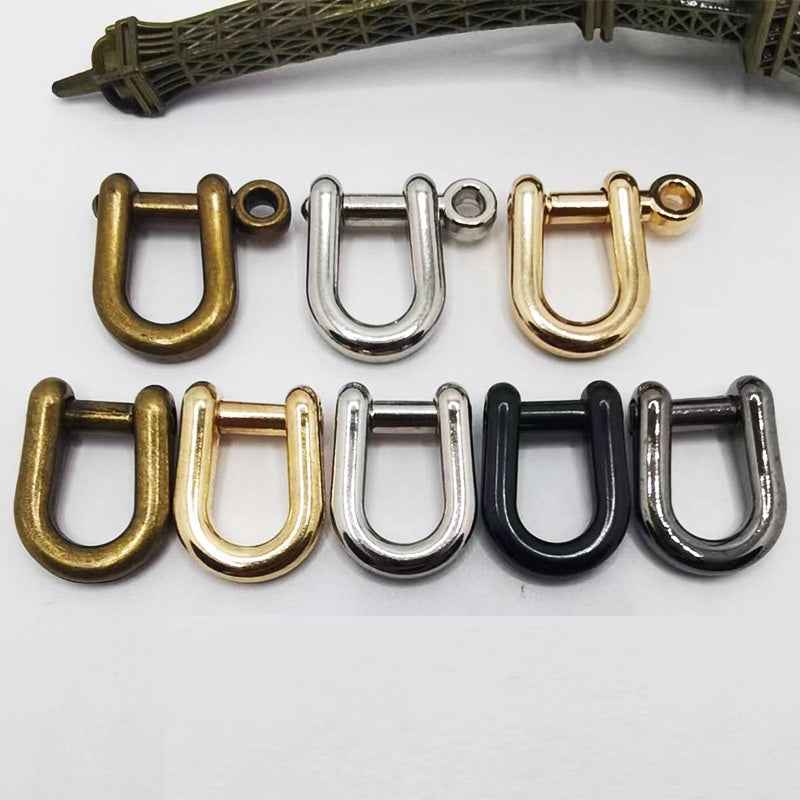 Mini D-Ring Verschlüsse, abnehmbarer Pferde-Bit-Klips, gemischte Farben, 40er Pack