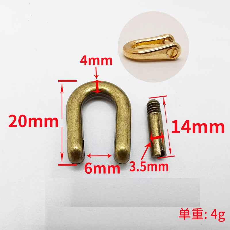 Mini D-Ring Verschlüsse, abnehmbarer Pferde-Bit-Klips, gemischte Farben, 40er Pack