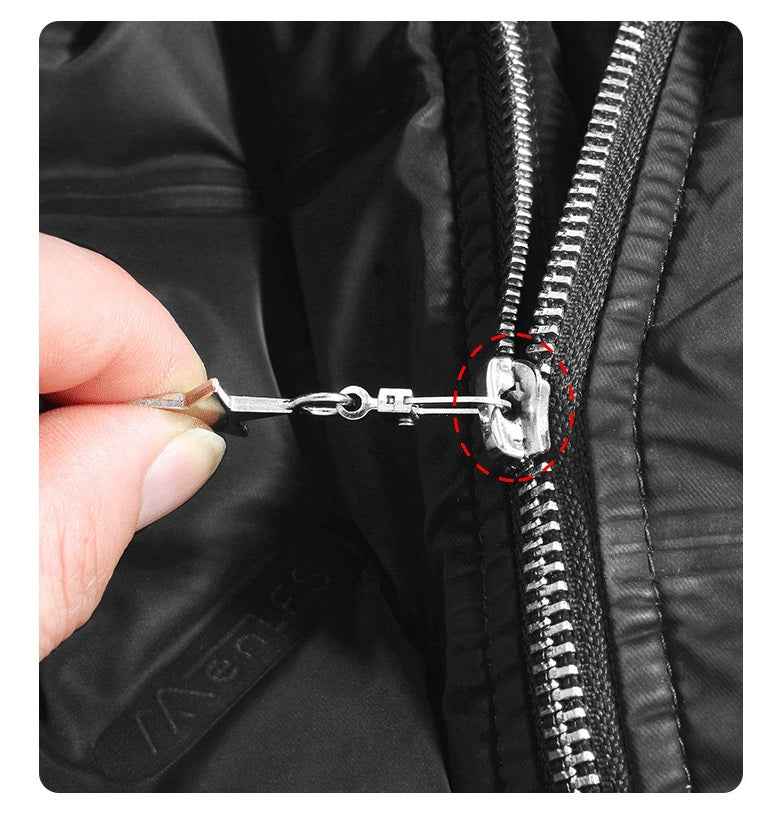 Detachable star zipper pull clip attached to zipper slider, star charm hanging