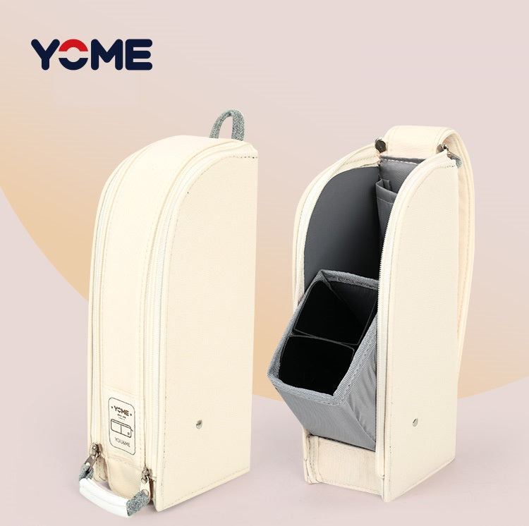 YOME Large Capacity Standing Pencil Case Beige
