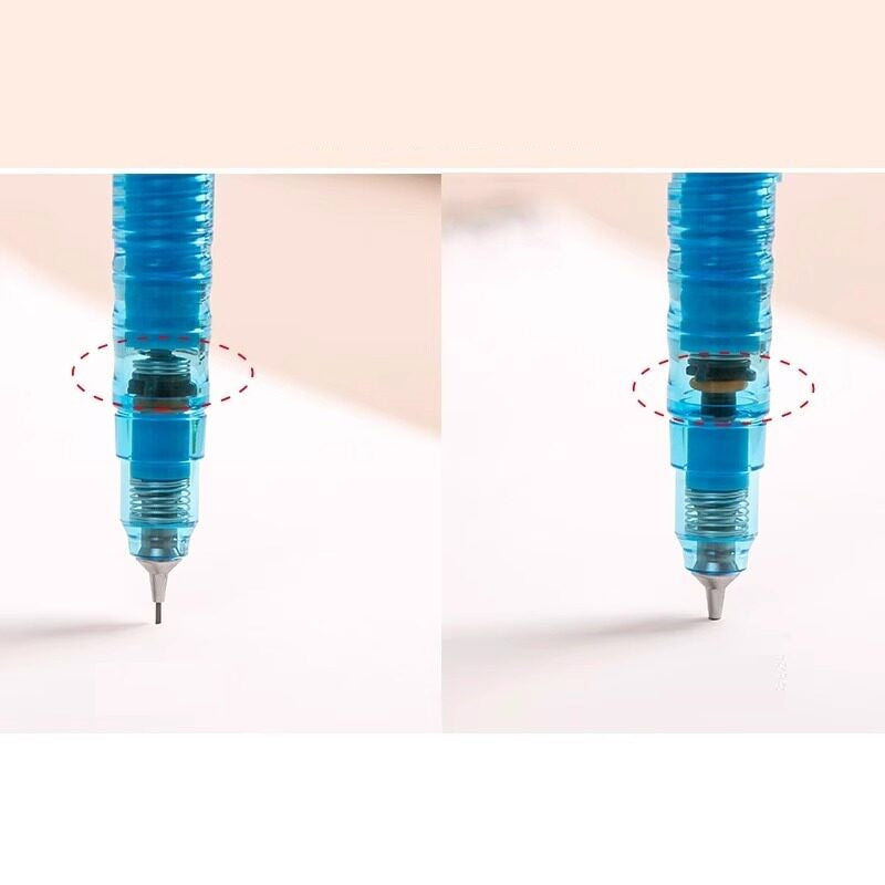 ZEBRA DelGuard Limited Edition Clear Mechanical Pencil 0.5 mm with Lead Refills & Eraser