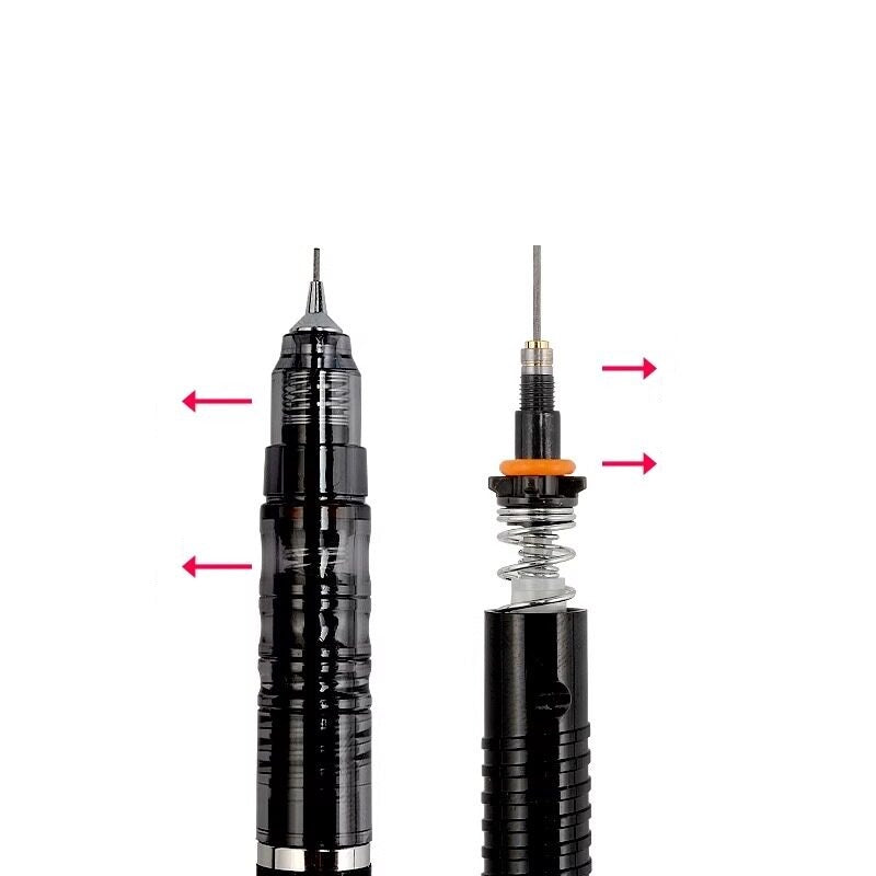 ZEBRA DelGuard Limited Edition Clear Mechanical Pencil 0.5 mm with Lead Refills & Eraser