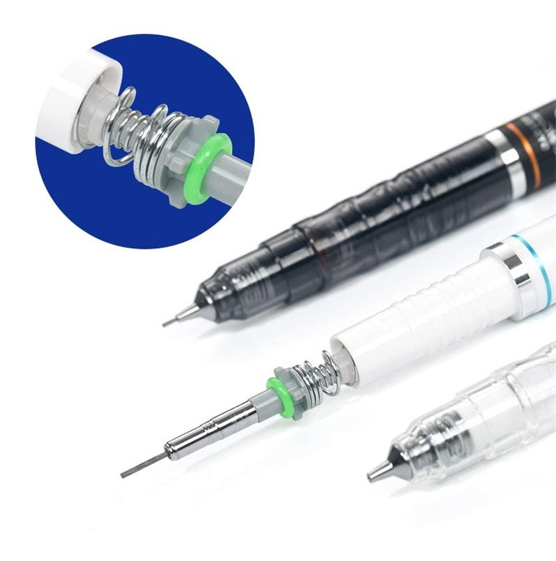 ZEBRA DelGuard Limited Edition Clear Mechanical Pencil 0.5 mm with Lead Refills & Eraser