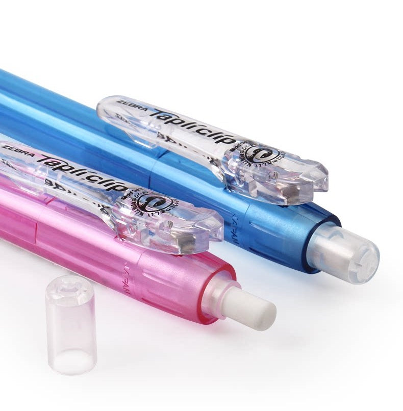 ZEBRA Tapliclip Mechanical Pencil 0.5mm | Retractable Tip | Soft Grip | Set of 6