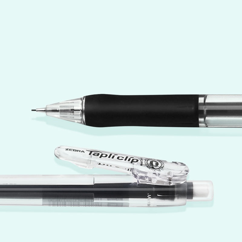 ZEBRA Tapliclip Mechanical Pencil 0.5mm | Retractable Tip | Soft Grip | Set of 6