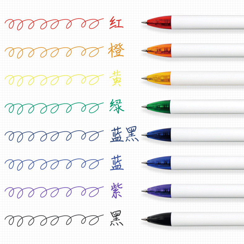 Zebra C-JJ6 Click Gel Pen Set - 0.5mm Black/Red/Blue Ink (10-Pack)