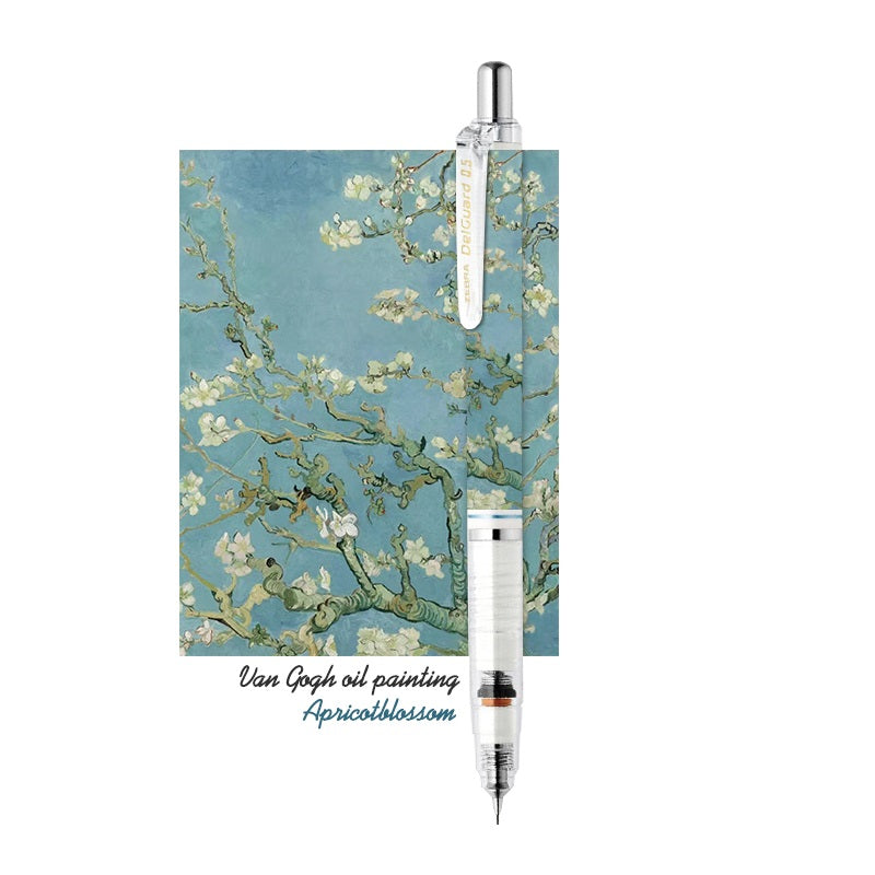 Zebra DelGuard 0.5mm Lead Mechanical Pencil Van Gogh Painting Limited Blossom
